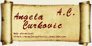 Angela Ćurković vizit kartica